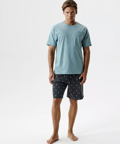 Pijama hombre Atlantic NMP-402 algodón 100% corto cómodo verano