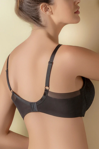 Selene Mireia Sujetador Acolchado Sin Aros Confort y Encaje negro