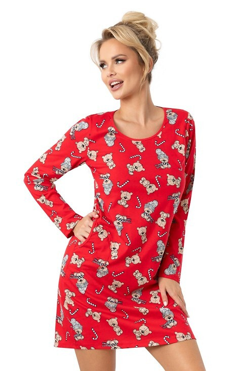 Oso Camisón de mujer Donna - algodón, festivo, con bolsillos