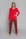 Pijama de mujer Zorza manga larga rojo