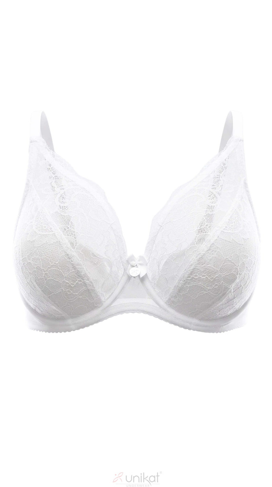 Unikat Solen sujetador soft blanco encaje cómodo ligero diario