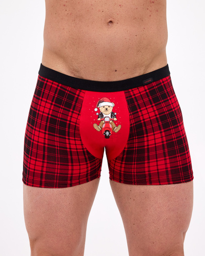 007/78 - boxers de Navidad para hombre, 95% algodón 5% elastán, en caja