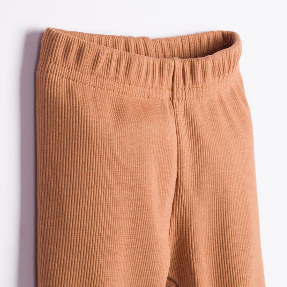 228018 Nicol FARMA Pantalones para bebé marrones elásticos con canalé