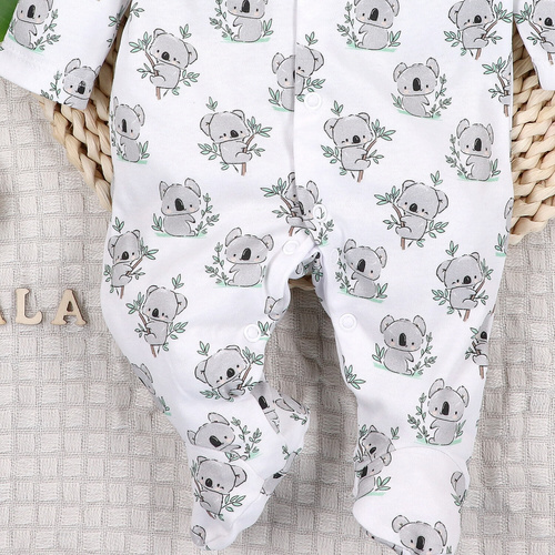 ABN-5206 Pijama enterizo para bebé Nini Sweet Koala 100% algodón orgánico