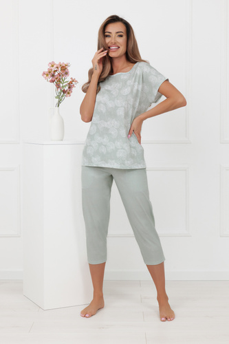 Pijama KALINA Italian Fashion – 100% algodón, 3/4