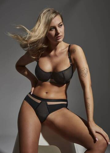 2351 Sujetador suave Maxi Lupoline - negro beige