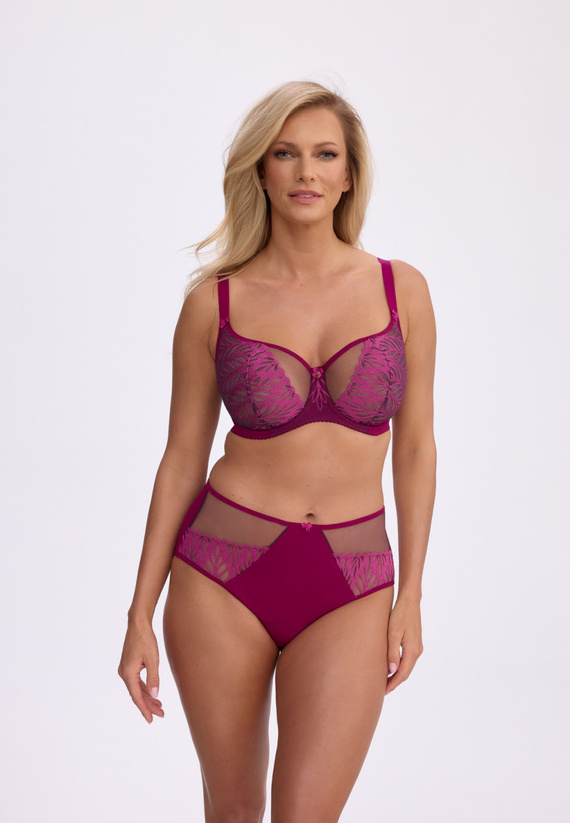 Gaia Mariana BS0 1385 Sujetador Soft Balconette Chianti Bordado SB6
