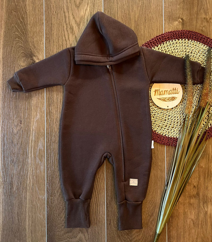 KS118 chándal chocolate - sin pies, Mamatti