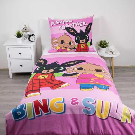 Ropa de cama Bing Conejito y Sula 140x200 Jerry Fabrics algodón