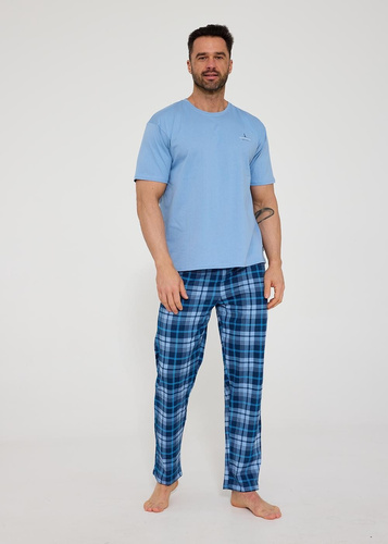 Cornette Bell Rock 134/216 pijama hombre algodón cuadros cómodo