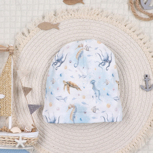 ABN-5461 Gorro de bebé Sea Of Joy Nini- algodón orgánico, suave y transpirable