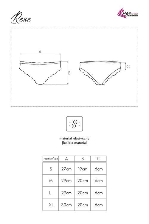 Rene LC 6069 LivCo Corsetti Moda bragas mujer negro