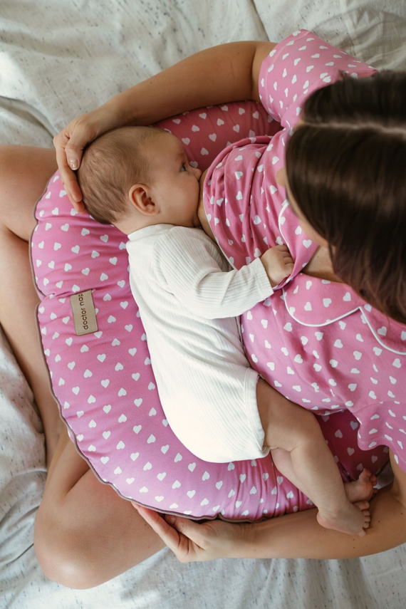4457 Doctor Nap almohada de lactancia de algodón con relleno ajustable