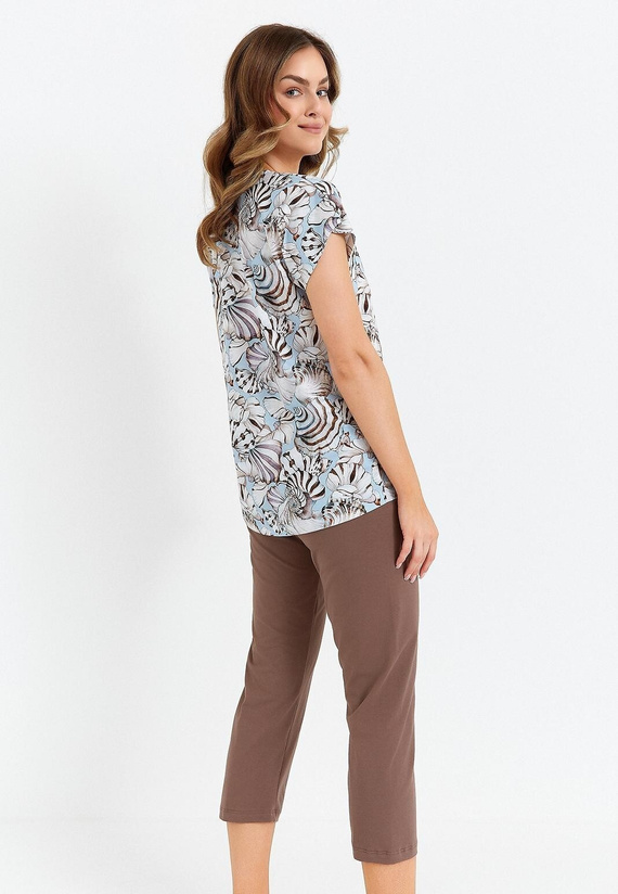 483 Pijama de mujer Cana - azul chocolate