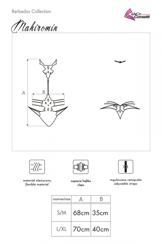 Mahiromin Rojo LC 90574 Body mujer LivCo Corsetti Moda negro