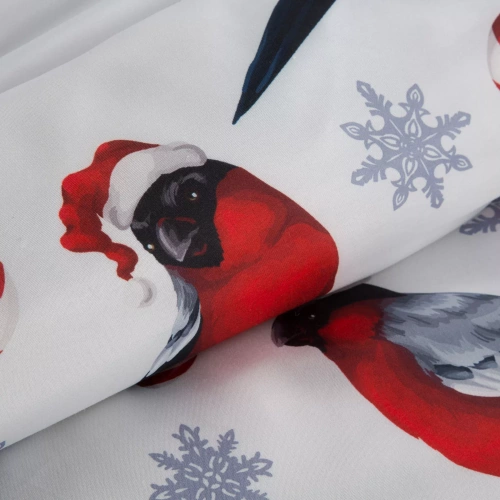 Melody Navidad ropa de cama de microfibra Eurofirany rojo decorado con estampado navideño