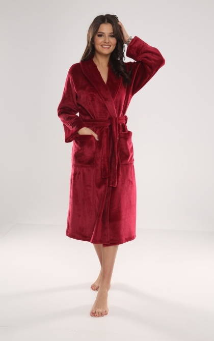 628 Albornoz largo de mujer Abigail Forex - granate