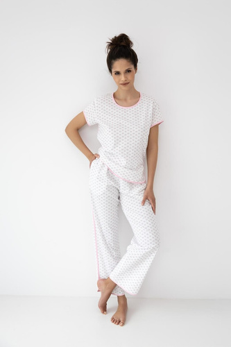 Pijama mujer Lexie Sensis 100% algodón con pantalón largo rosa