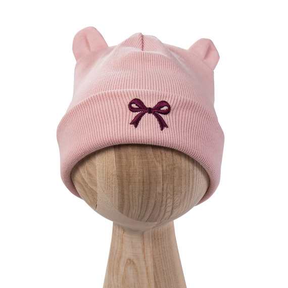 Fluffy Tails Gorra infantil Eevi - rosa, algodón, con orejas