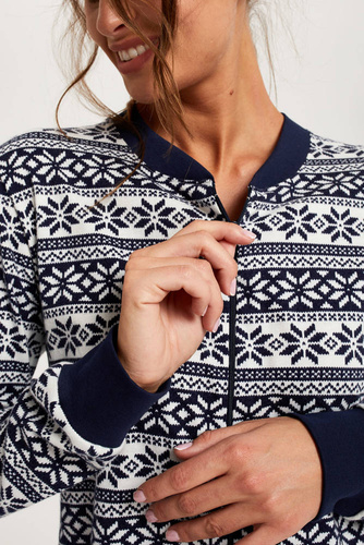 Mono Alaska Mujer Moda Italiana - azul marino