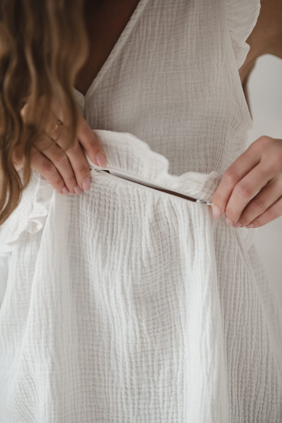 Blusa de maternidad y lactancia Milky Butterfly - comodidad y estilo Crema Milk&Love