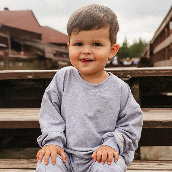 Camiseta infantil manga larga Eevi Simply Comfy 100% algodón