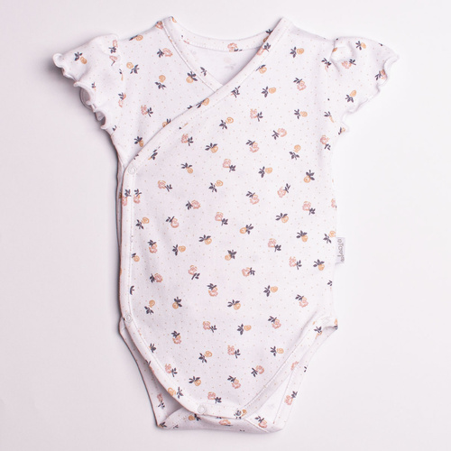Body de algodón para niña con manga corta y diseño floral – Nicol, 220094