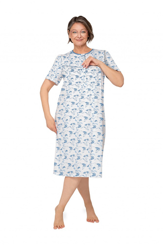 Camisón Bogna I 203 Martel algodón manga corta botones cómodo 35