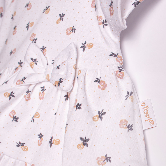 Nicol 220159 body vestido bebé niña algodón floral con volantes