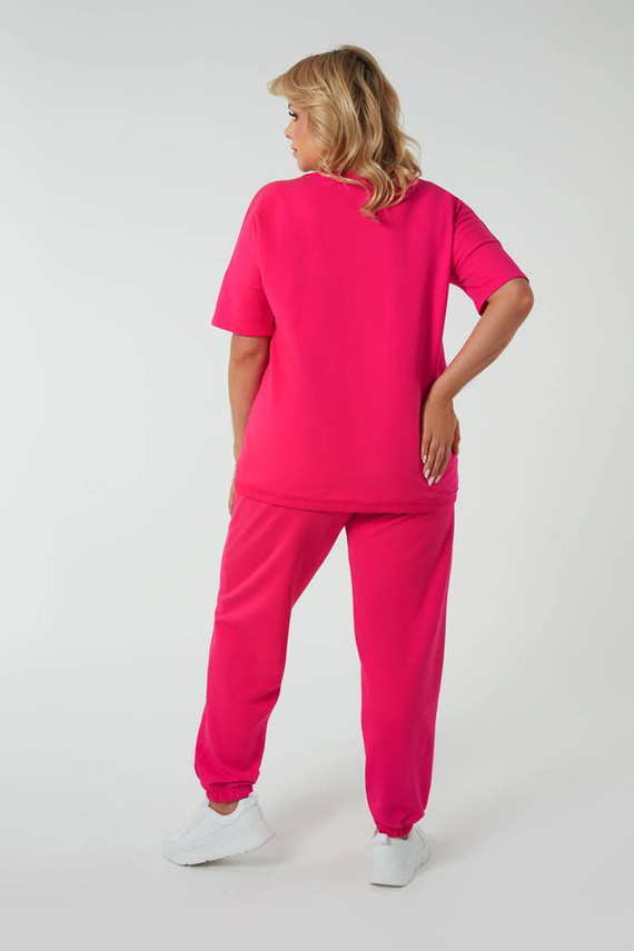 Madri Pantalones Mujer Moda Italiana - fucsia