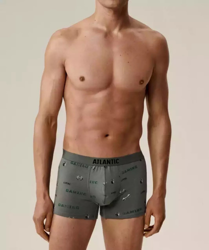 Calzoncillos bóxer para hombre 3MH-223/25 algodón negro-caqui, paquete de 3, corte cómodo