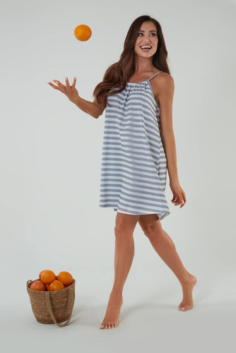 Camisón Bari, tirante estrecho Moda Italiana - estampado