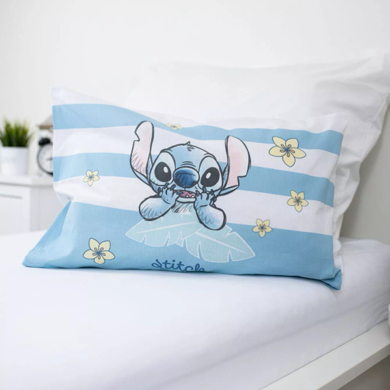 Jerry Fabrics Ropa de cama de algodón Lilo & Stitch Tropical Hugs 100x135 40x60