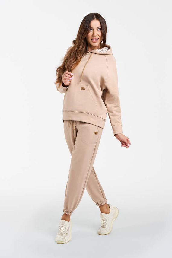 Viva Pantalones de chándal de moda para mujer - beige