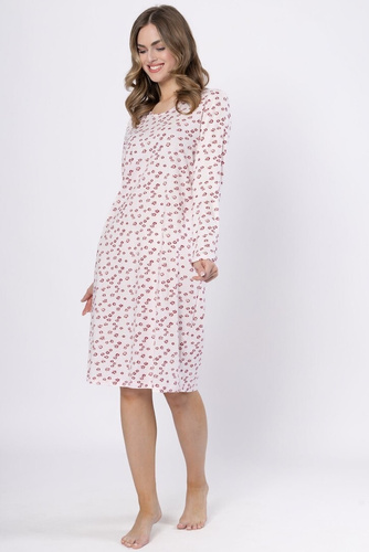 Camisón Laveza Gelasia 1625 - algodón, rosa claro, manga larga