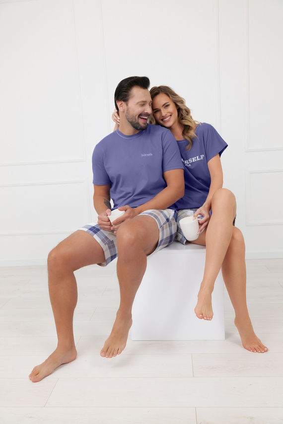 Pijama mujer Rima Italian Fashion 100% algodón manga corta short