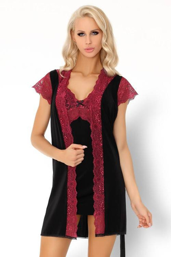 Kumiko LC 90428 Rosa Rosses Colección Bata de mujer LivCo Corsetti