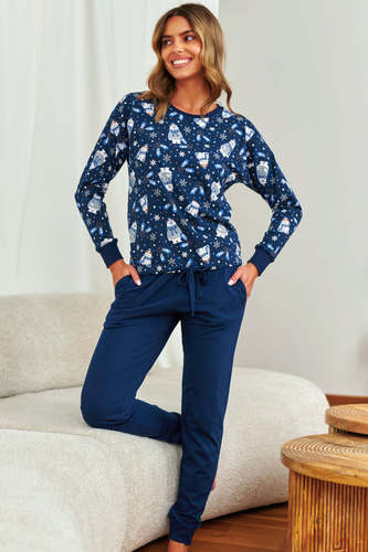 5272 Pijama de mujer Doctor Nap - Cozy Bear, algodón, manga larga y pantalón