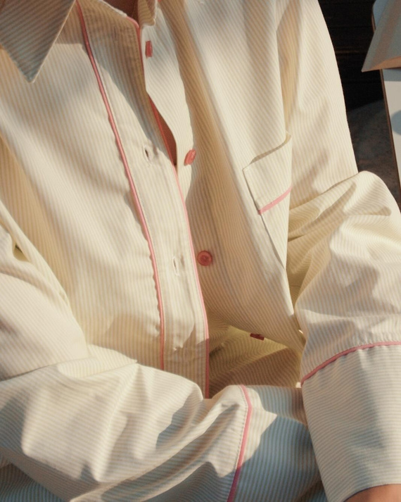 Pijama mujer Sensis Raven lima – algodón, camisa con botones y pantalón