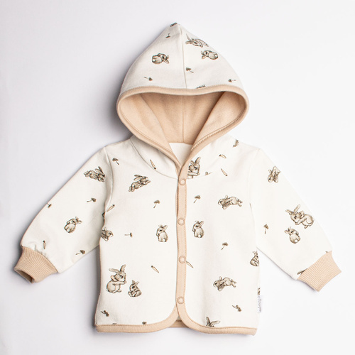 221272 Kiku Nicol sudadera infantil con capucha con conejitos