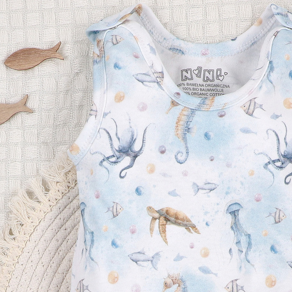 ABN-5449 Pijama Sea Of Joy Nini - algodón orgánico, cierre cómodo