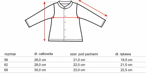ABN-5454 Caftán para bebé Sea Of Joy Nini - algodón orgánico, cierre con automáticos