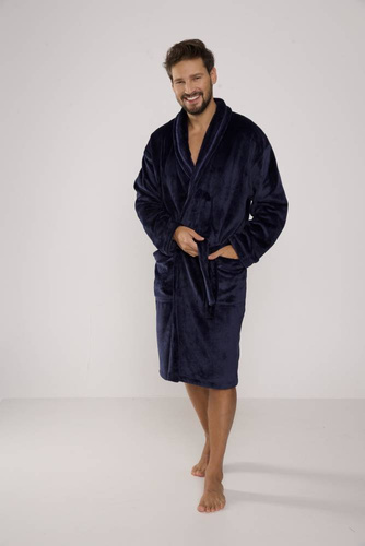 716 Bata de hombre Rafael De lafense - azul marino