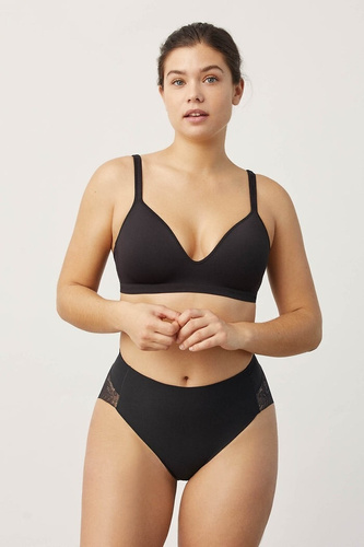 19617 Ysabel Mora bragas de mujer negro - encaje, cómodo, clásico