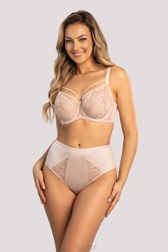 Silja Figs Unikat - beige, con encaje, de talle alto, elegante y cómoda
