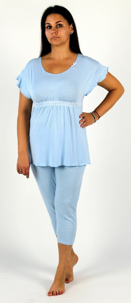 448 Julie Pijama 3/4 mujer - azul