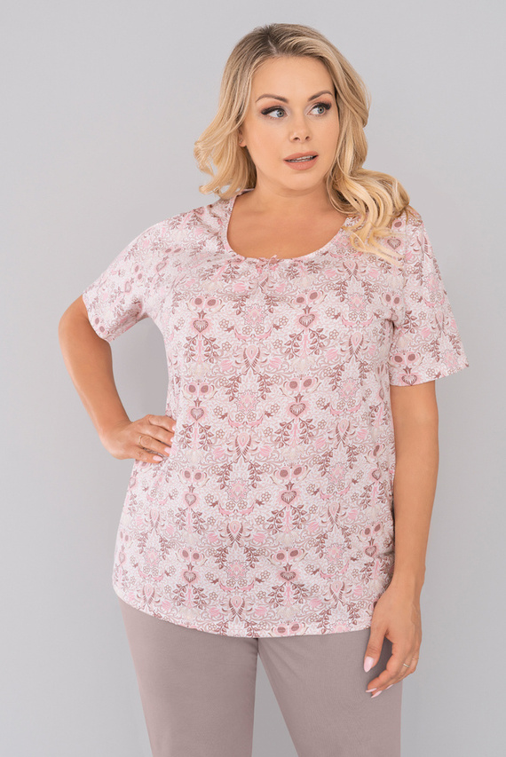 Kalmia Pijama de mujer manga corta, pantalón 3/4 italiano Fashion-print