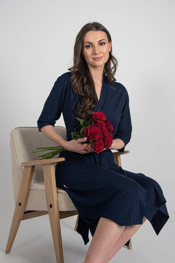 942 Visa Bata larga De Lafense - azul marino