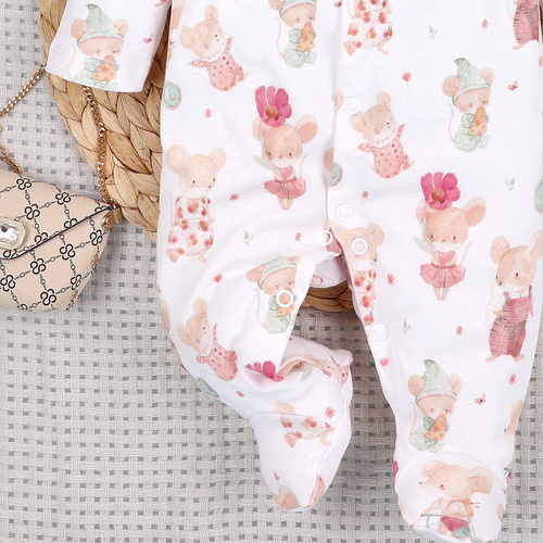 Pelele Nini 100% Little Mouse algodón orgánico para recién nacido