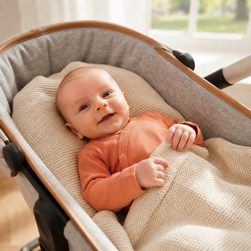 NINI ABN-3957/BPO Body cruzado naranja 100% algodón orgánico